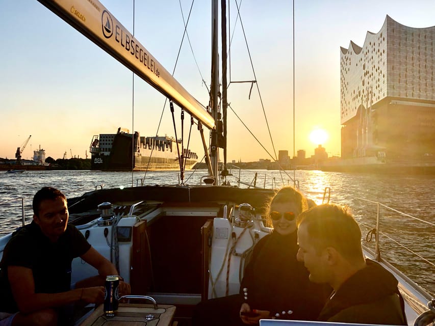 "After Work" - Sailing-Yacht Cruising Event, Hamburg/Elbe - The First Views: Elbphilharmonie Maneuvers and the Maritime Skyline