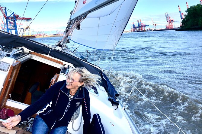 Authentic Sailingtrip "Beyond the Borders of the Port of Hamburg" - Hands-on sailing and skipper energy, from safety checks to real maneuvers