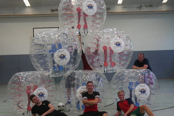Bubble soccer in the center of Hamburg with beer / champagne - Price and value: what you get for $407.81 per group