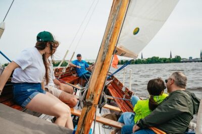 Alster River Sailing Tour on a 2-Masted Sailboat
