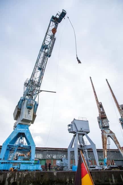 Hamburg: Bungee Jumping 50 Meters High over the Harbor - Why a harbor crane bungee jump in Hamburg feels different