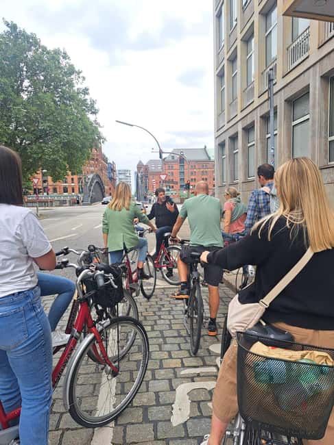 Hamburg: City Tour by Bike with Elbphilharmonie - The Gängeviertel, old stones, and the Brahms memorial