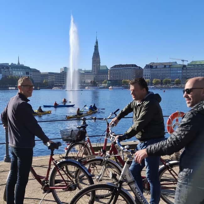 Hamburg: City Tour by Bike with Elbphilharmonie - Neuer Wall and Deichstraße, where commerce meets the port origin story