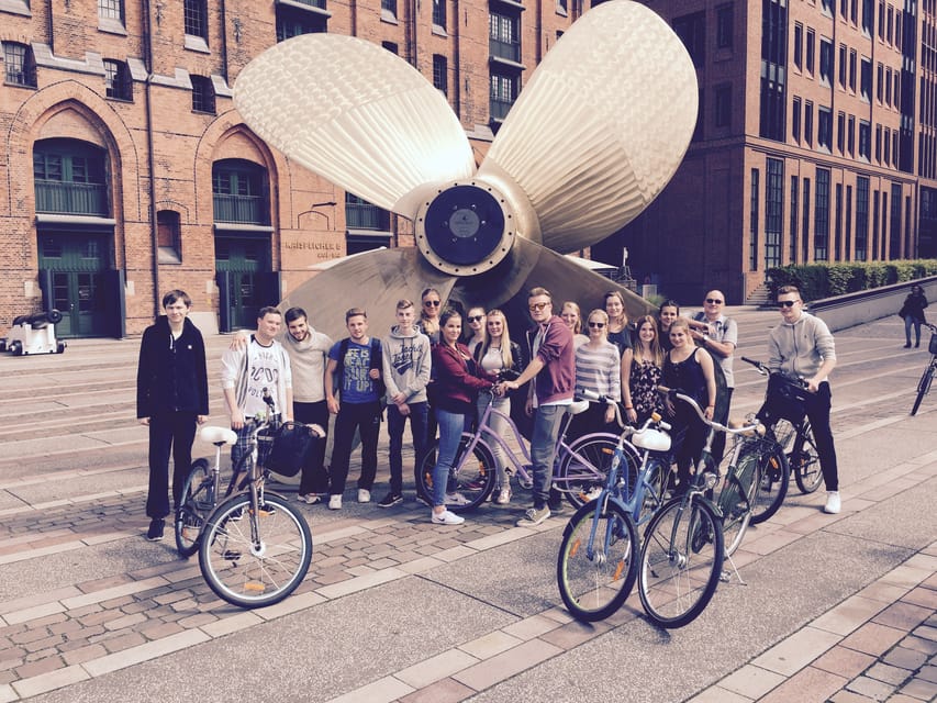 Hamburg: Guided Bike Tour - Portuguese Quarter to Landungsbrücken, where the harbor view does the talking