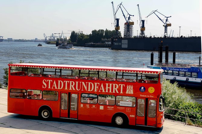 Hamburg Hop-on Hop-off Sightseeing Tour on Red Double Decker Bus - Entering the Hamburg loop: what this bus tour is really good at