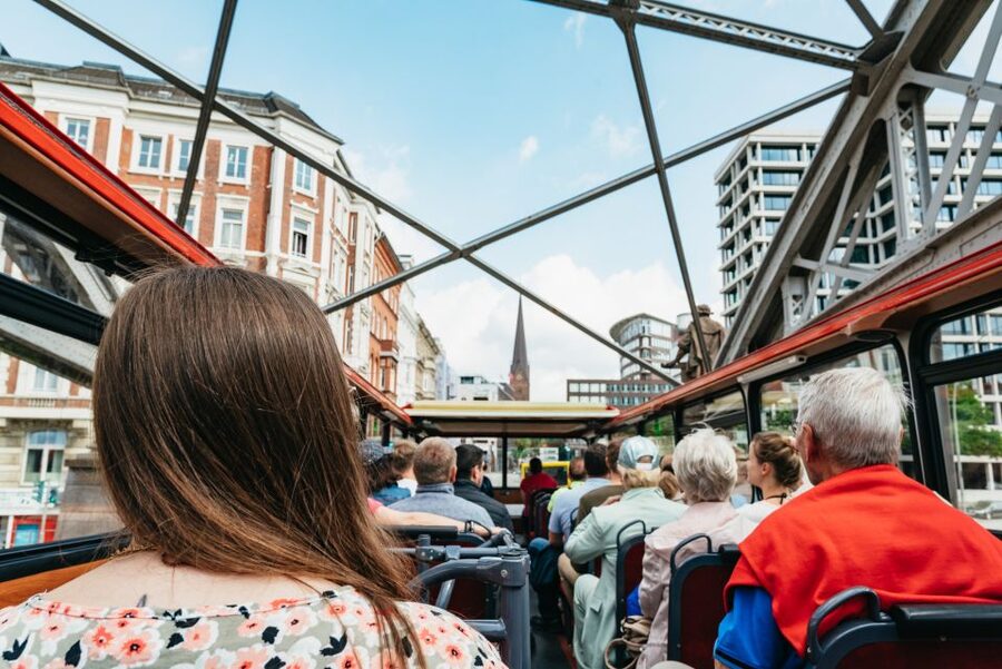 Hamburg: Line A Sightseeing Hop-On Hop-Off Bus Tour - The route goal: harbor history, modern HafenCity, and Alster-villa views
