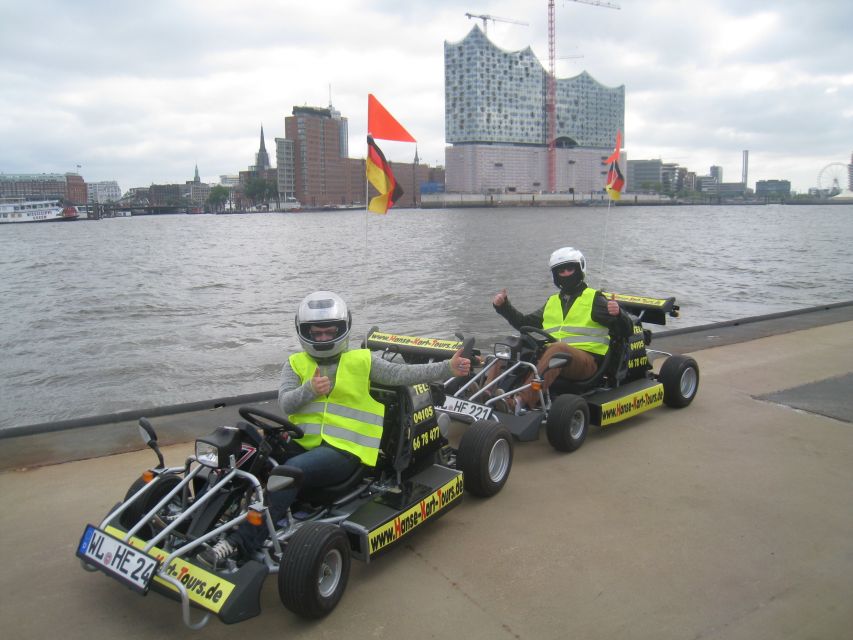 Hamburg: Panoramic Streetkart Tour - A real speed segment on Elbuferstrasse